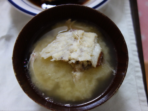 鯛の粗の味噌汁