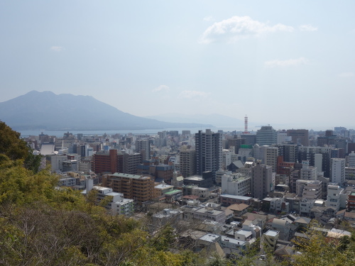 桜島と鹿児島市