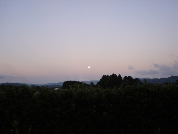 Moon in the Blue Sky