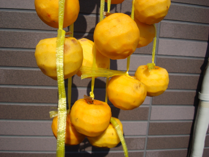 Hoshigaki of sour persimmon