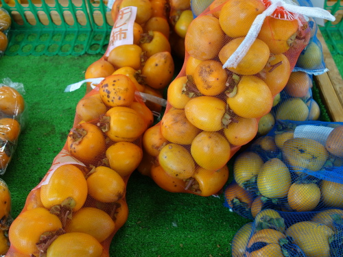 物産館に売ってある渋柿