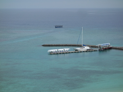 9Fのベランダから見たグラスボート