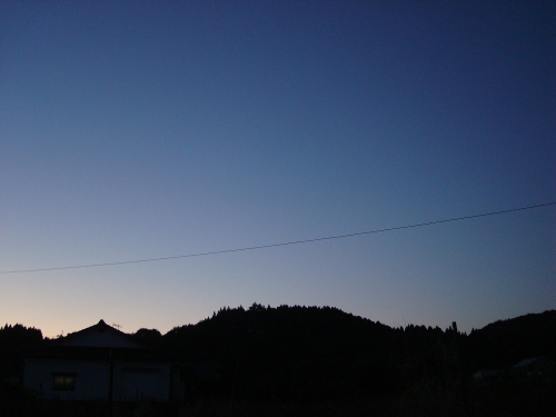Color of Twilight Sky
